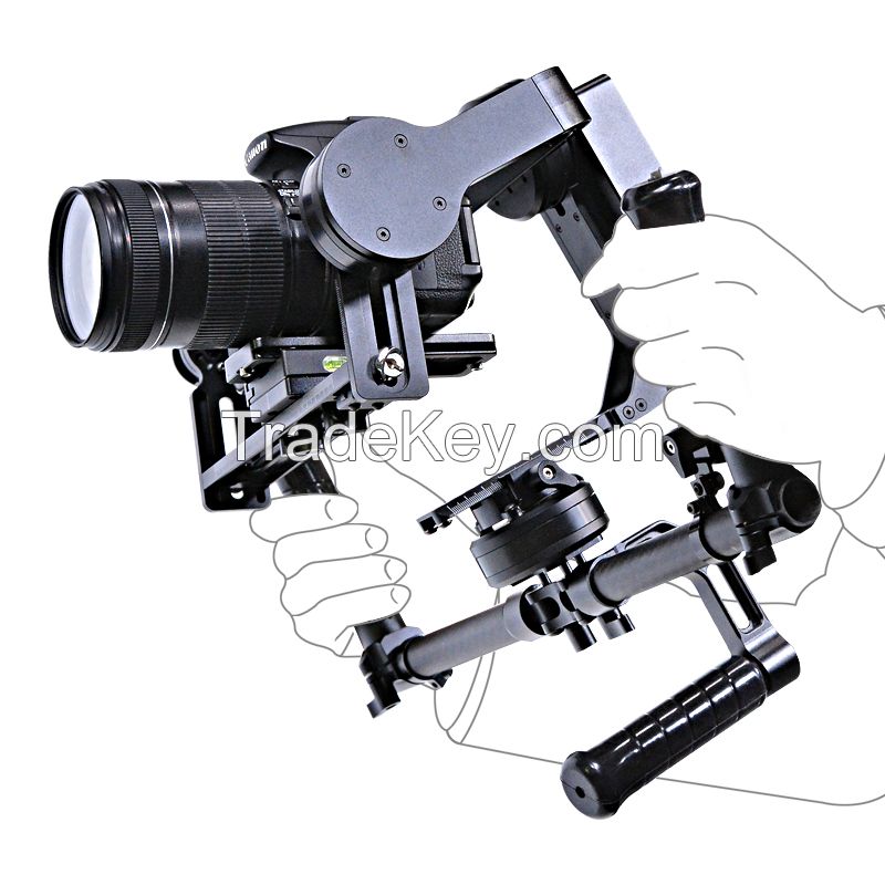 YELANGU 3 Axis Gimbal G2 Professional Photography Equipment Camera Stabilizer for DSLR Video Camera Camcorders