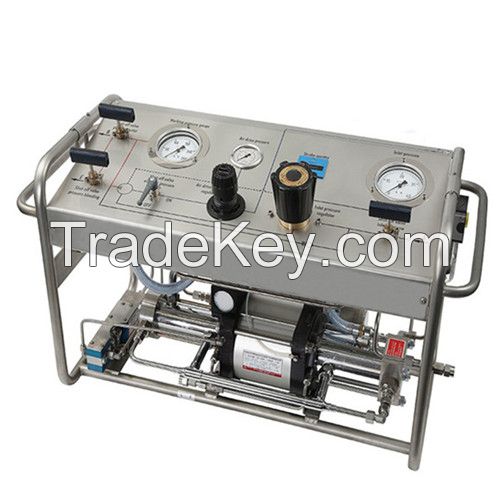 Air Driven Nitrogen Gas Booster Testing Machine