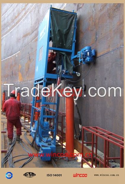 hydraulic jacks used for tank construction TOP TO BOTTOM WAY