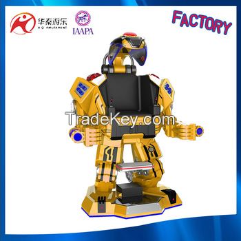 amusement walking robot with music and laser fighting mode for adult a