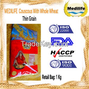 Couscous With Whole Wheat Thin Grain Bag 1 Kg