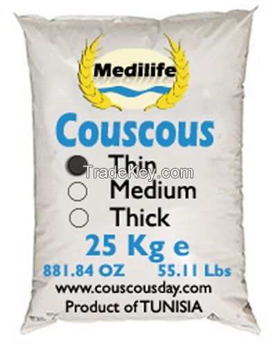 Wheat CouscousThin Grain Bag 25 Kg