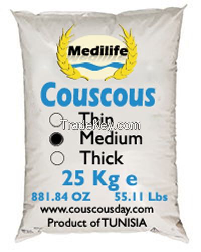 Wheat Couscous Medium Grain Bag 25 Kg
