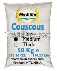 Couscous With Whole Wheat Medium Grain Bag 50 Kg.