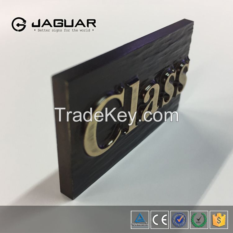 Manufacturer supply custom 3d bronze engraved plaque for decoration