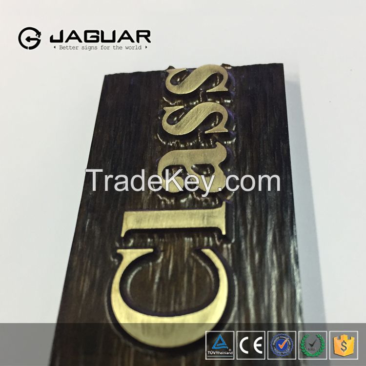 Manufacturer supply custom 3d bronze engraved plaque for decoration