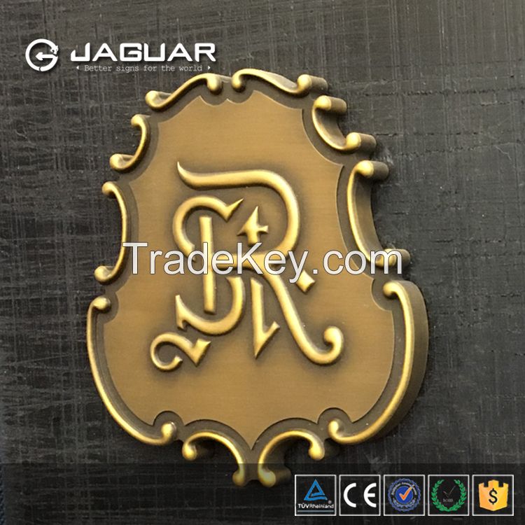 Manufacturer custom 3d vintage metal plaque