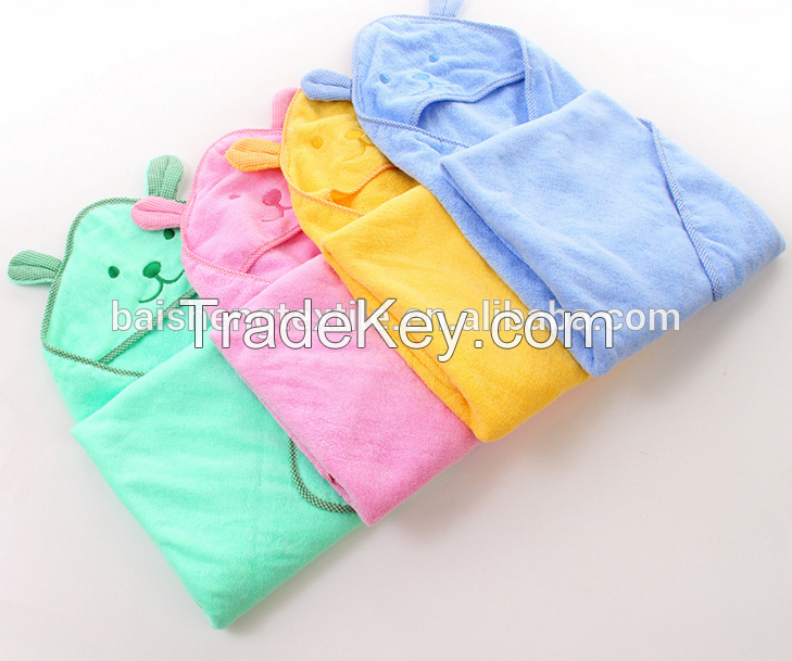 home textile bath towel cotton baby blanket baby kid animal hooded towel 