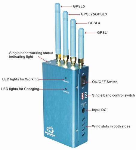 High Power Portable GPS (GPS L1/L2/L3/L4/L5) Jammer