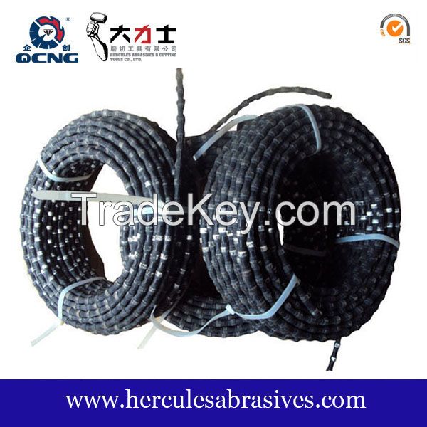 11.5mm Rubber diamond wire saw for granite quarrying