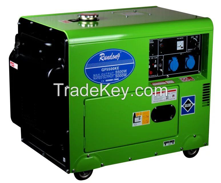 air-cooled 5000w slient diesel generator