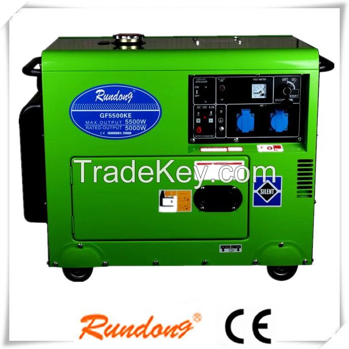air-cooled 5000w slient diesel generator