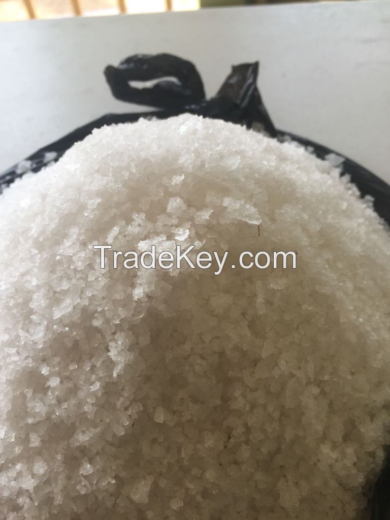 Unprocessed raw sea salt