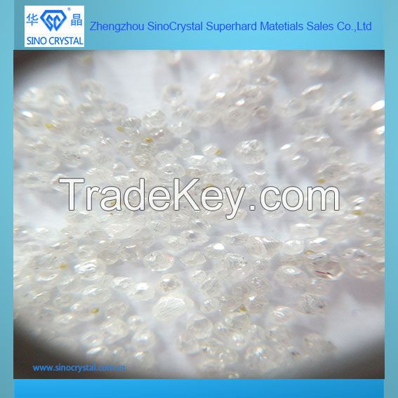 hpht rough synthetic diamond from China zhengzhou sino crystal superhard materials sales Co.ltd