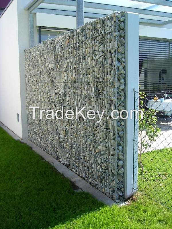 hot dipped galvanized rock filled gabion box, gabion basket, gabion bask