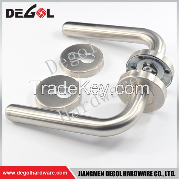 Jiangmen stainless steel simple tube types of double side level door handle