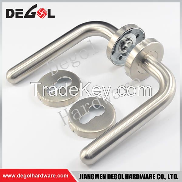 Jiangmen stainless steel simple tube types of double side level door handle