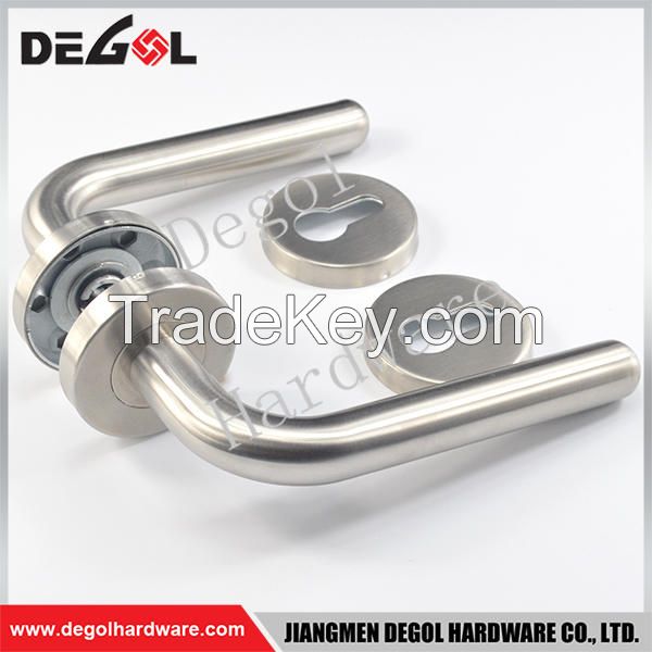 Jiangmen stainless steel simple tube types of double side level door handle