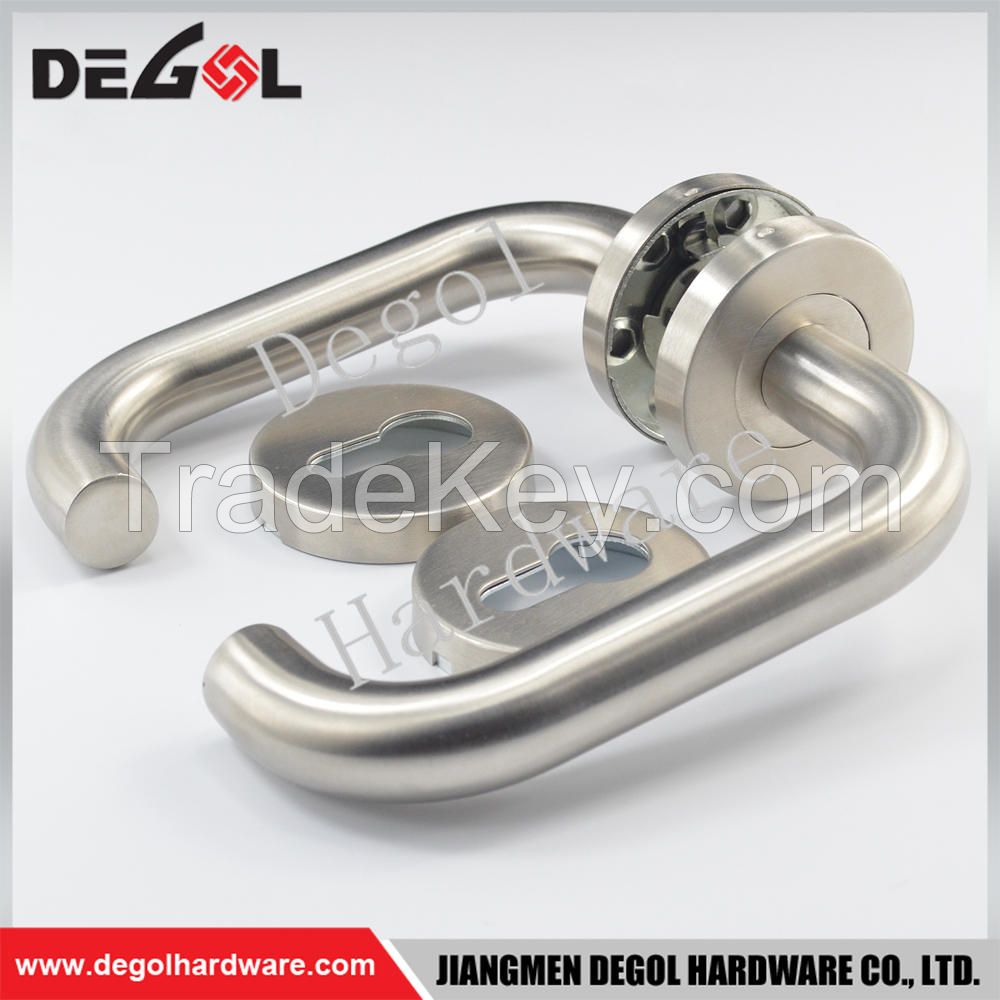 Hot Sale Stainless Steel Tube Lever Type Residential Door Handle