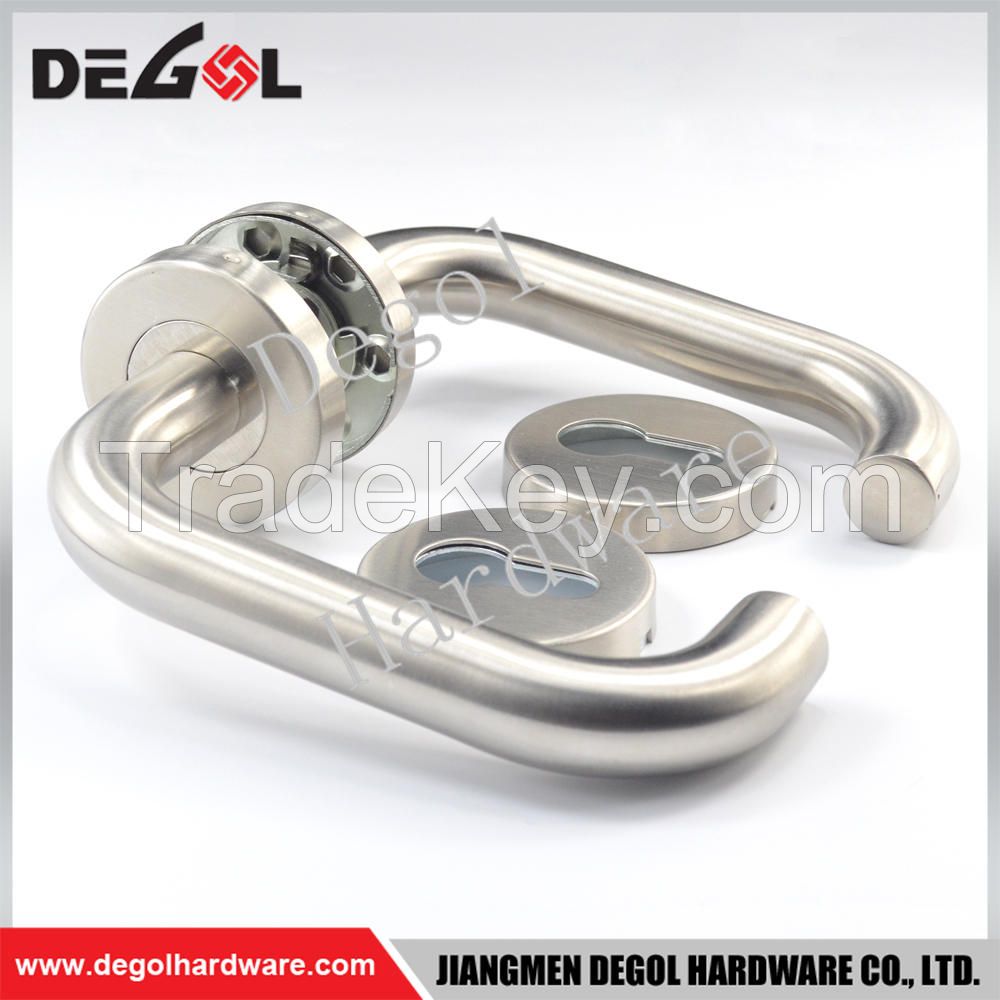 Hot Sale Stainless Steel Tube Lever Type Residential Door Handle