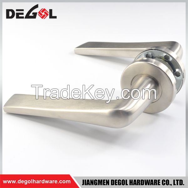 Hot sale stainless steel fancy main solid lever door hardware handle product