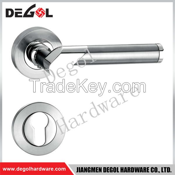 Beautiful solid lever zamak door handle for house guard