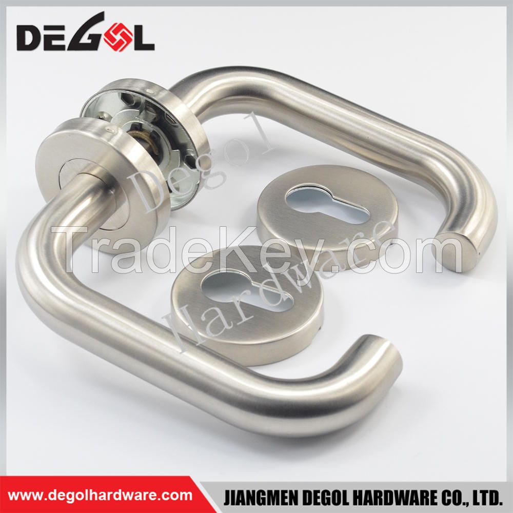 Hot Sale Stainless Steel Tube Lever Type Residential Door Handle