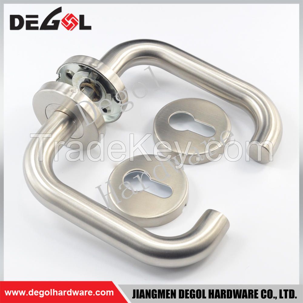 Hot Sale Stainless Steel Tube Lever Type Residential Door Handle