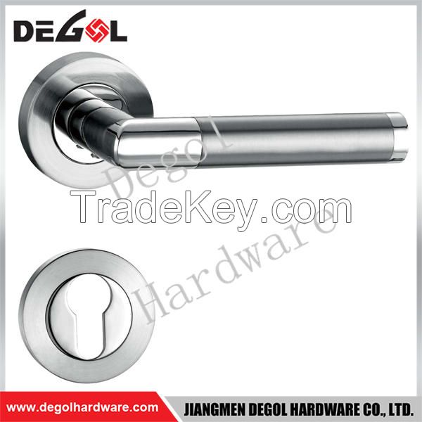 Beautiful solid lever zamak door handle for house guard