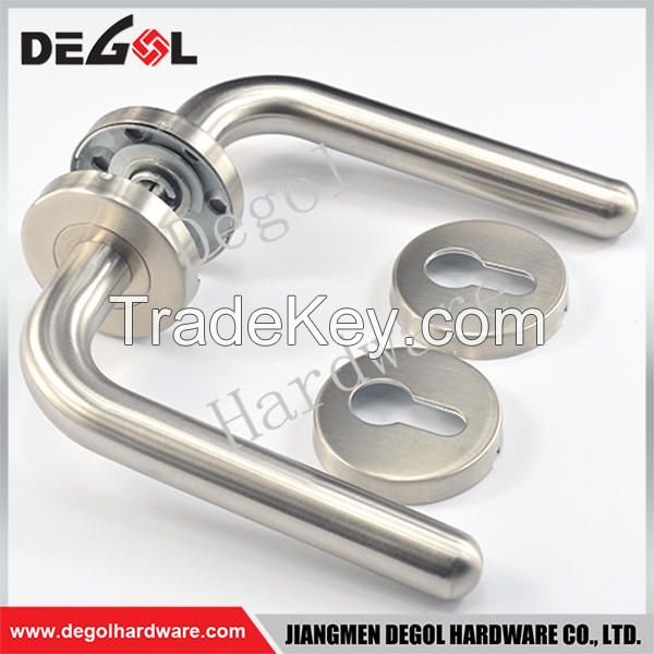 Jiangmen stainless steel simple tube types of double side level door handle