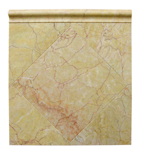 Marble Yellow with Red Line (M063Y)