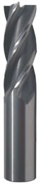 Wholly ground regulare long end mill