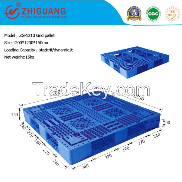 Grid Double Sides Heavy Deck Rackable Plastic Pallet (zg-1210)