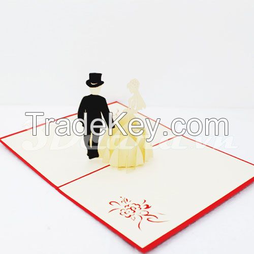Luxurious Wedding-3d card-pop up card-handmade card-wedding card-wedding invitation