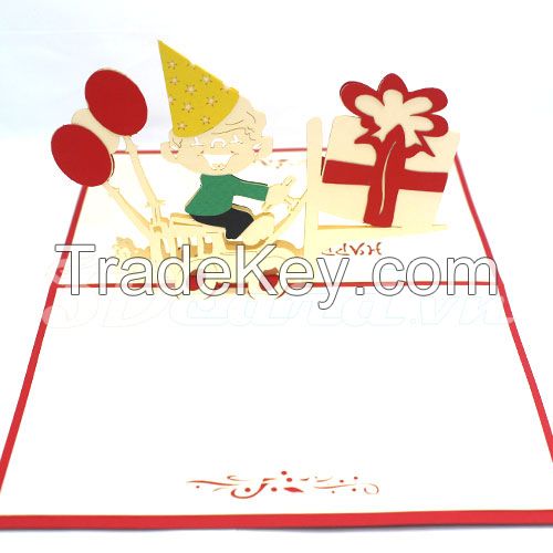 Birthday Gift-3d card-handmade card-pop up card-greeting card-birthday card