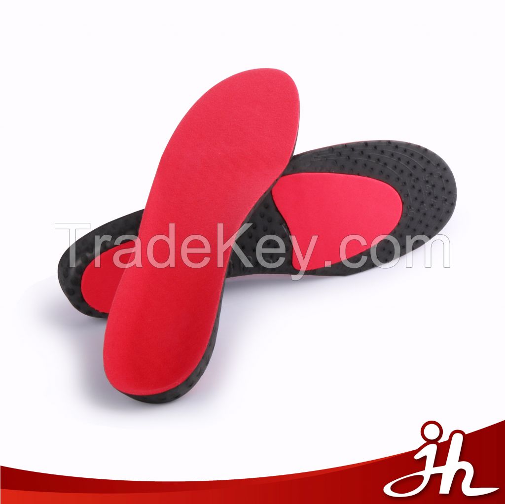 Jh-202 High Elastic Light Weight Shock Absorption EVA Bowlegs Correction Adjustable Arch Support Orthotic Insoles Manufacturor