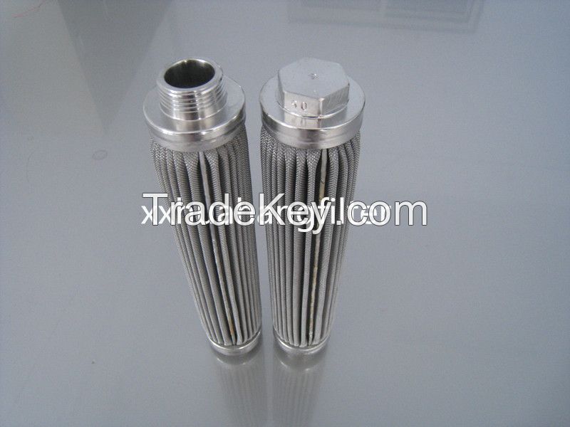 Supplie high performance cleanable stainless steel polymer melt filter element