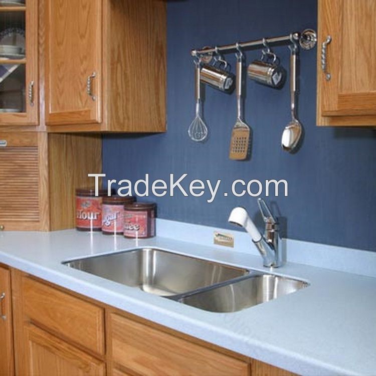 blue color quartz countertop for kitchen room