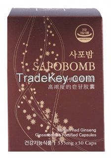 SAPOBOMB Korean Red Ginseng Extract Powder Capsules