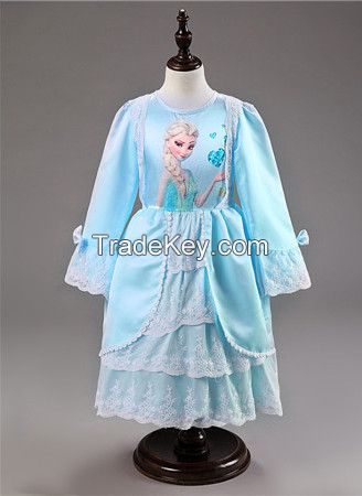 2015 Latest Frozen Anna And Elsa Dress