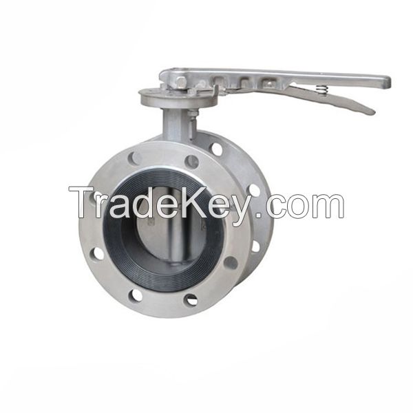 API CF8 Stainless Steel Soft Seal Butterfly Valve