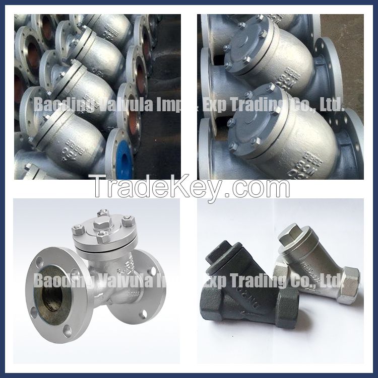 WCB/CF8M/Iron Steel Y Type Strainer