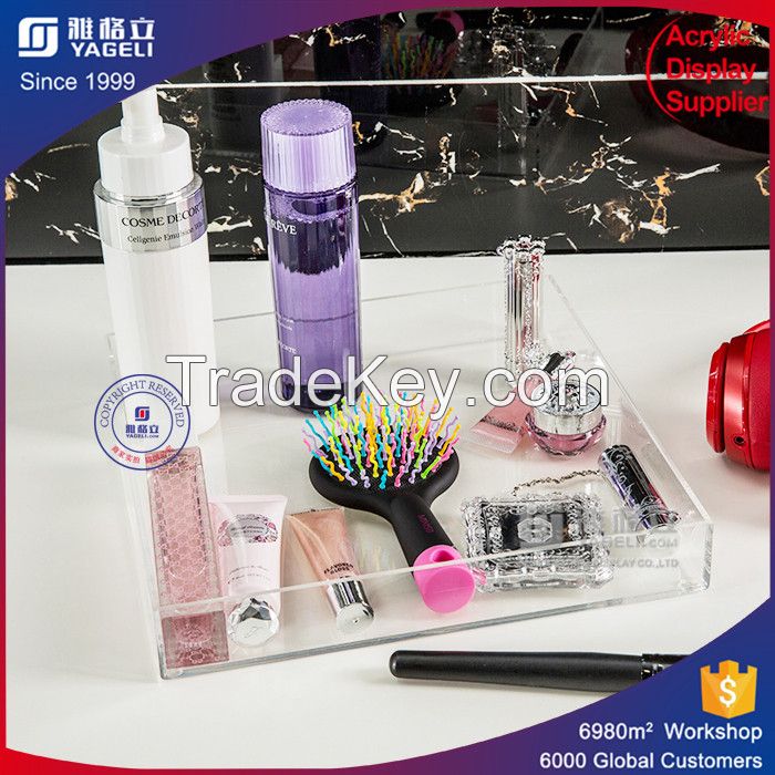 Wholesale Custom Made Acrylic Serving Tray for Beauty