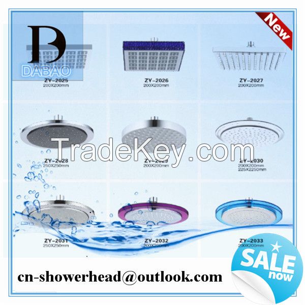 Bathroom Ceiling Rain Round Shower Head Rainfall and Overhead heads