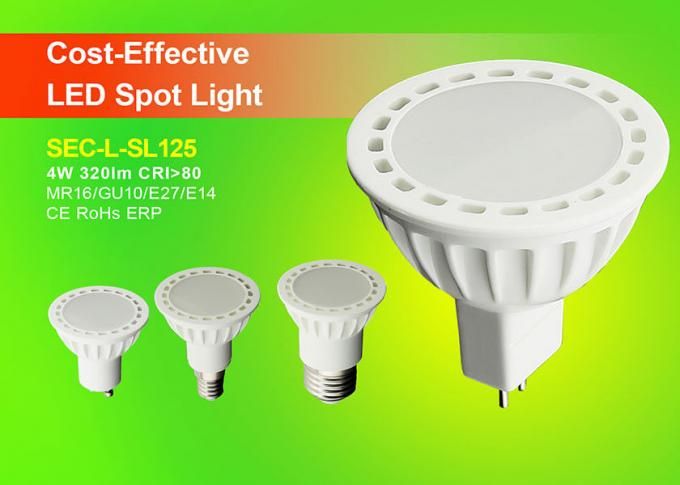 Cost Effective LED Spot Lamps GU10 MR16 E14 E27 4W SEC-L-SL125