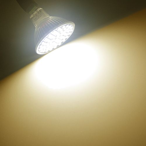 NEW LED Spotlight GU10 lamp 6W AC 220V Heat-resistant Glass Body 3528 SMD 60LEDs White/Warm White LED Bulbs lighting