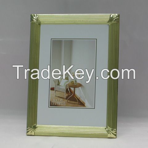 Gold metal picture frames (special size acceptable) Item No.:513