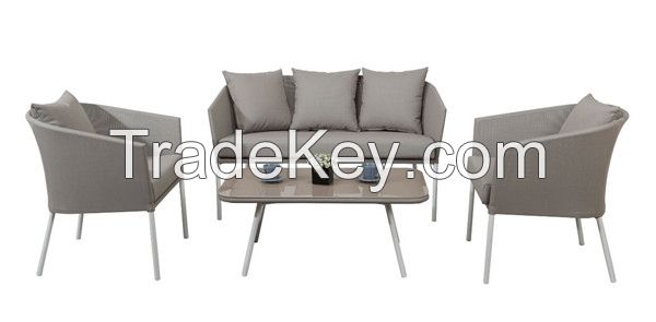 Italy sling furniture textilene garden furniture sofa set contracted style
