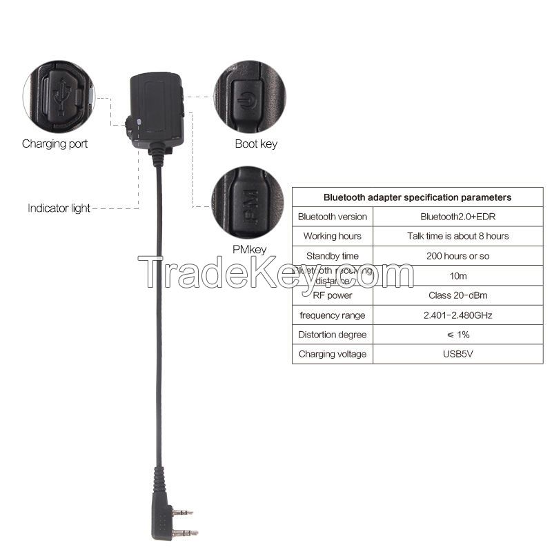 2016 new product walkie talkie wireless headset