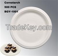 Corn Material Disposable Tableware Eco-Friendly Plates Bgy-1001 Made in China